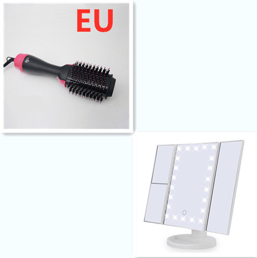 Multifunctional Hot Air Comb Amazon Cross-Border Three-In-One Hair Dryer Curler Straight Hair Comb Styling Comb