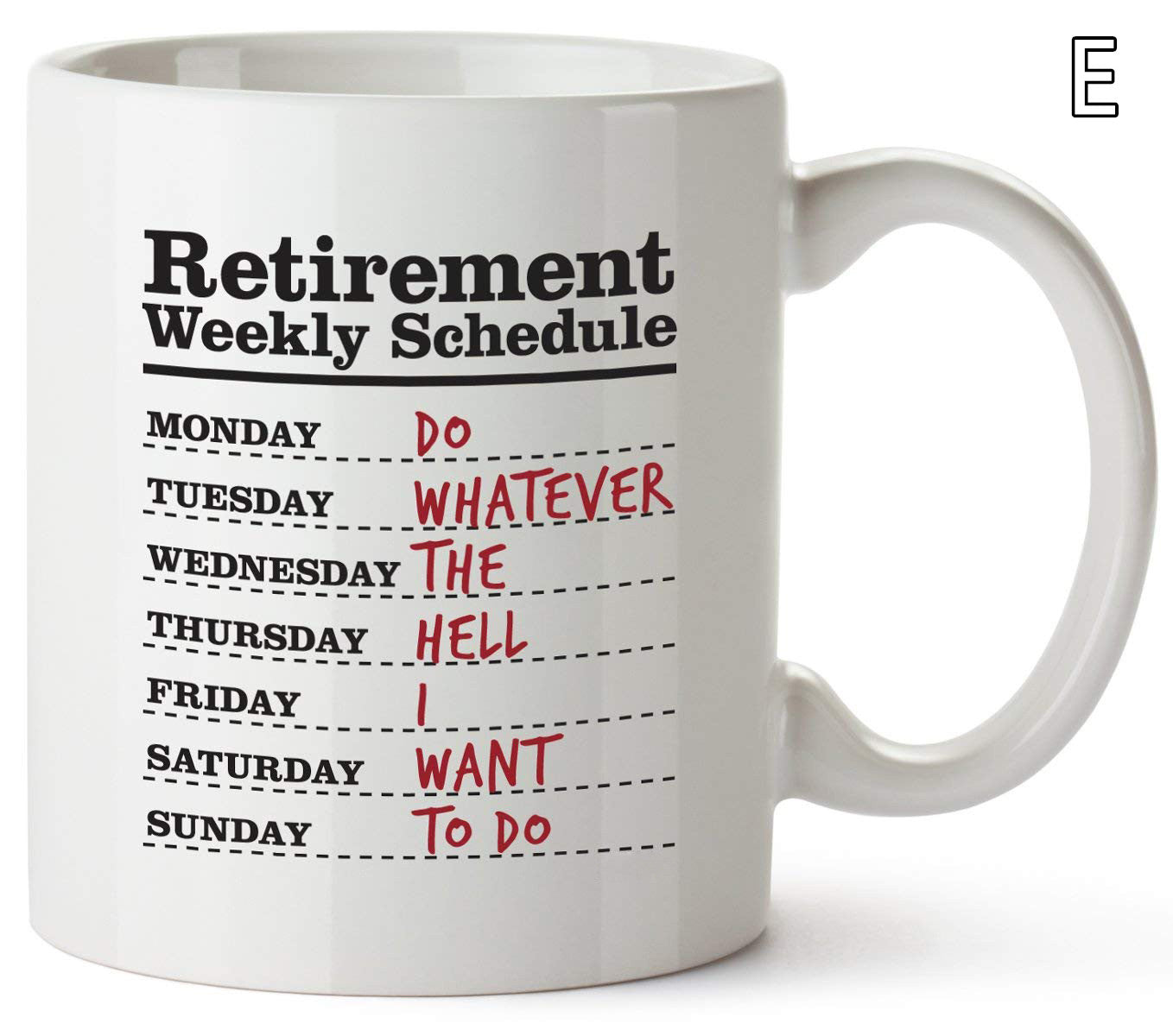 Retirement Schedule Cat Mug Retirement Ceramic Coffee Mark Water Cup