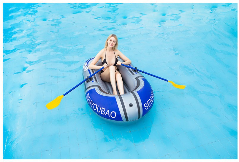 Single Boat Double Inflatable Boat Kayak PVC Boat Hovercraft Fishing Boat