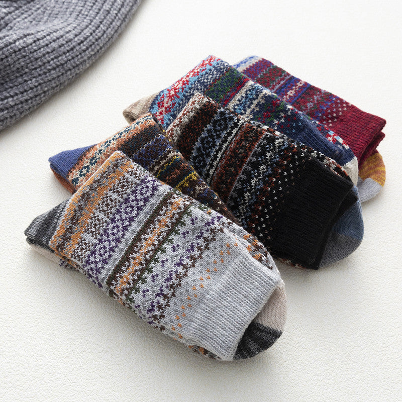 Autumn And Winter Thickened Pointy Wool Socks