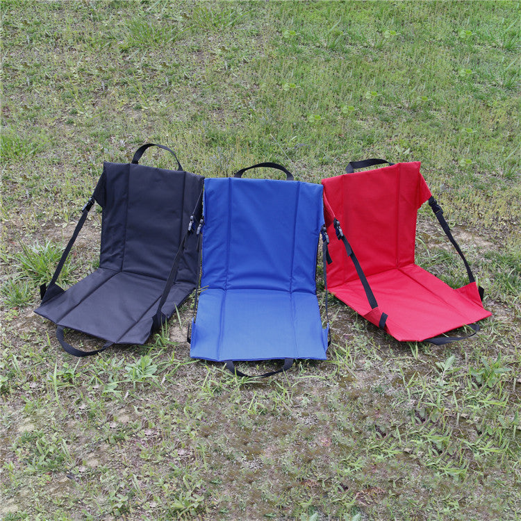Portable Outdoor Camping Travel Folding Chair With Backrest Beach Moisture-proof Leisure Barbecue Folding Cushion