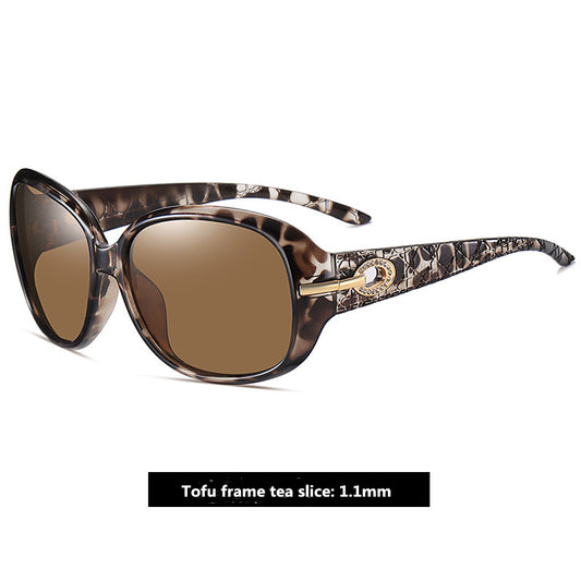 New Style Sunglasses Female Classic Big Frame Polarized