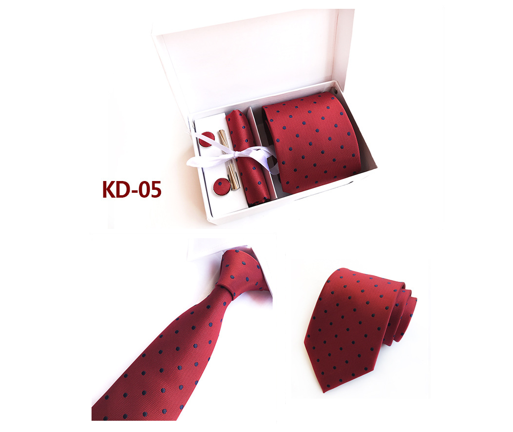 Gift box 6 piece suit group tie