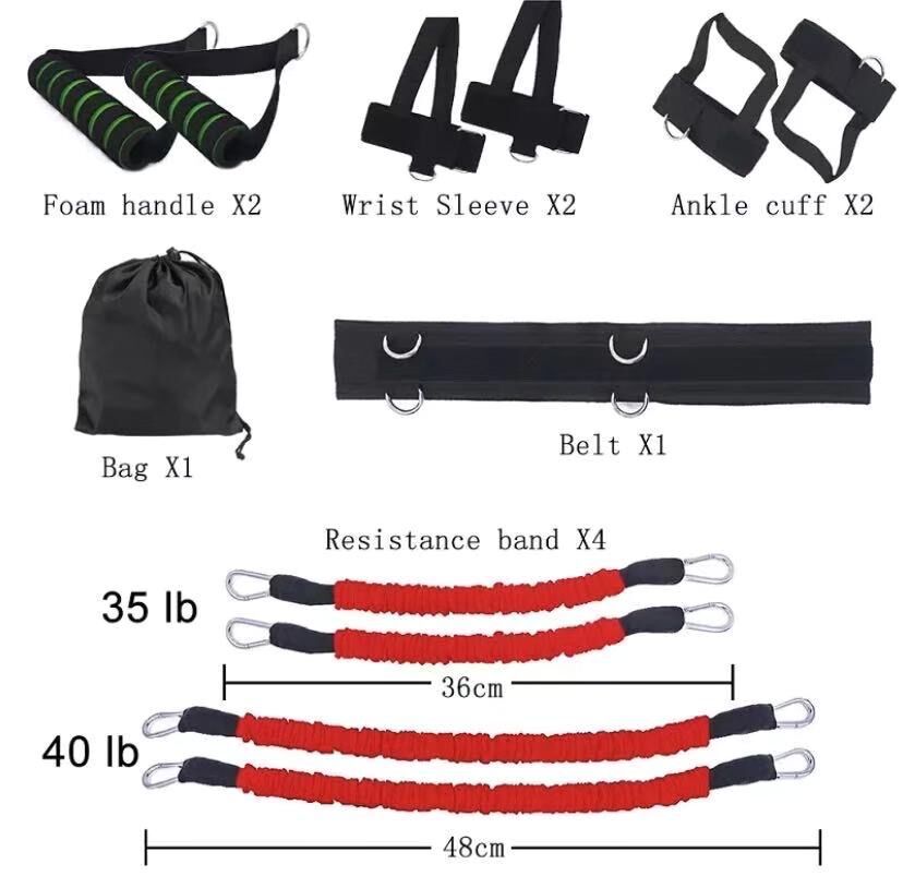 Fitness Elastic Rope Boxing Training Set