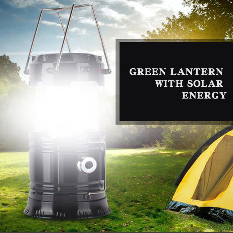 new solar charging type multifunctional telescopic camping lantern lantern outdoor camping tent lamp