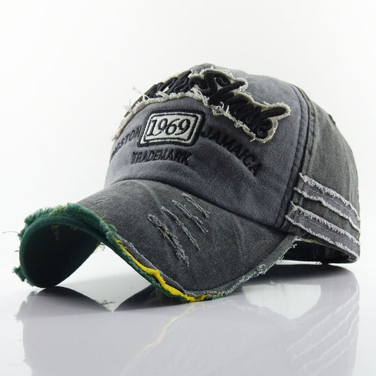 Old worn-out baseball cap 1969 letter hat