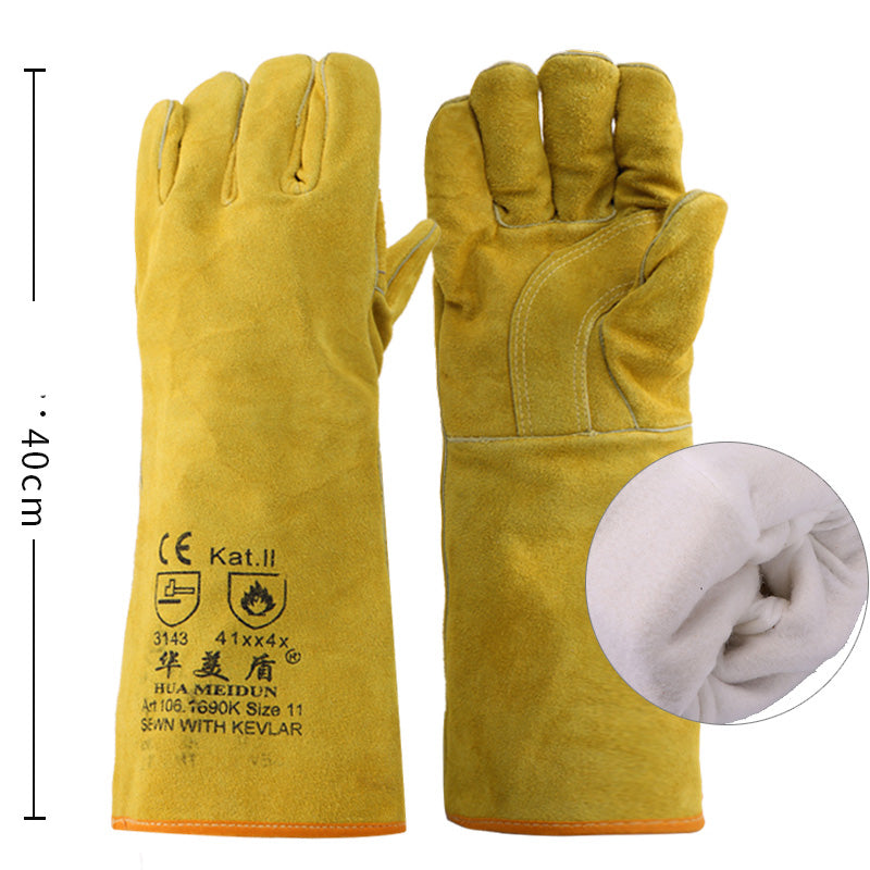 Welder cowhide gloves