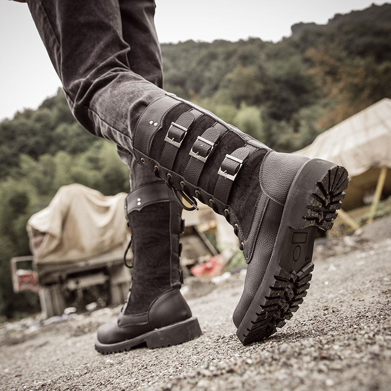 Men's high boots outdoor military boots