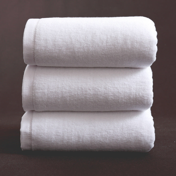 Bath Towel Cotton Adult Thickened And Increased Water-absorbing White