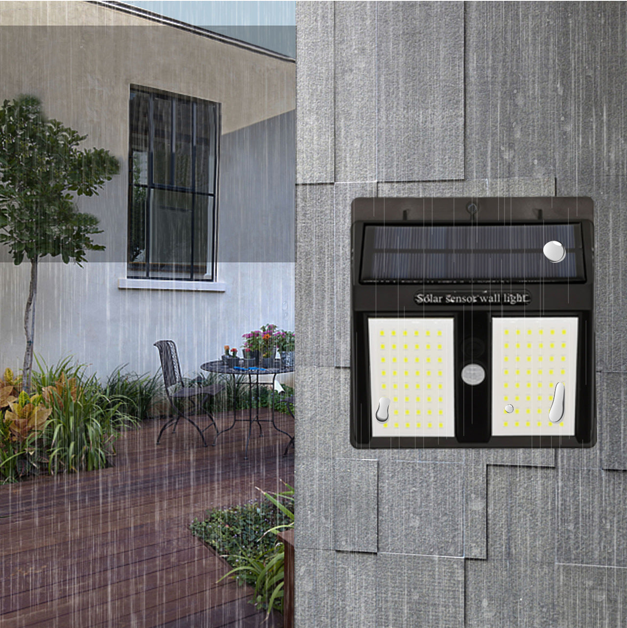 Light Control Waterproof Solar Wall Light