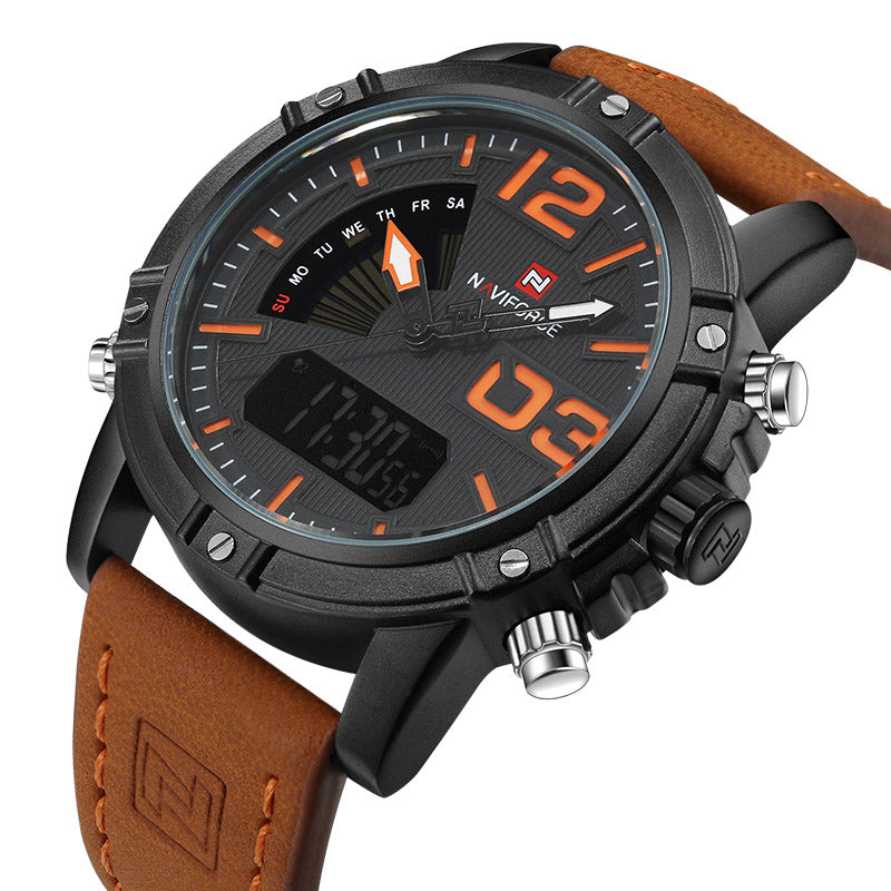 Double movement waterproof electronic watch