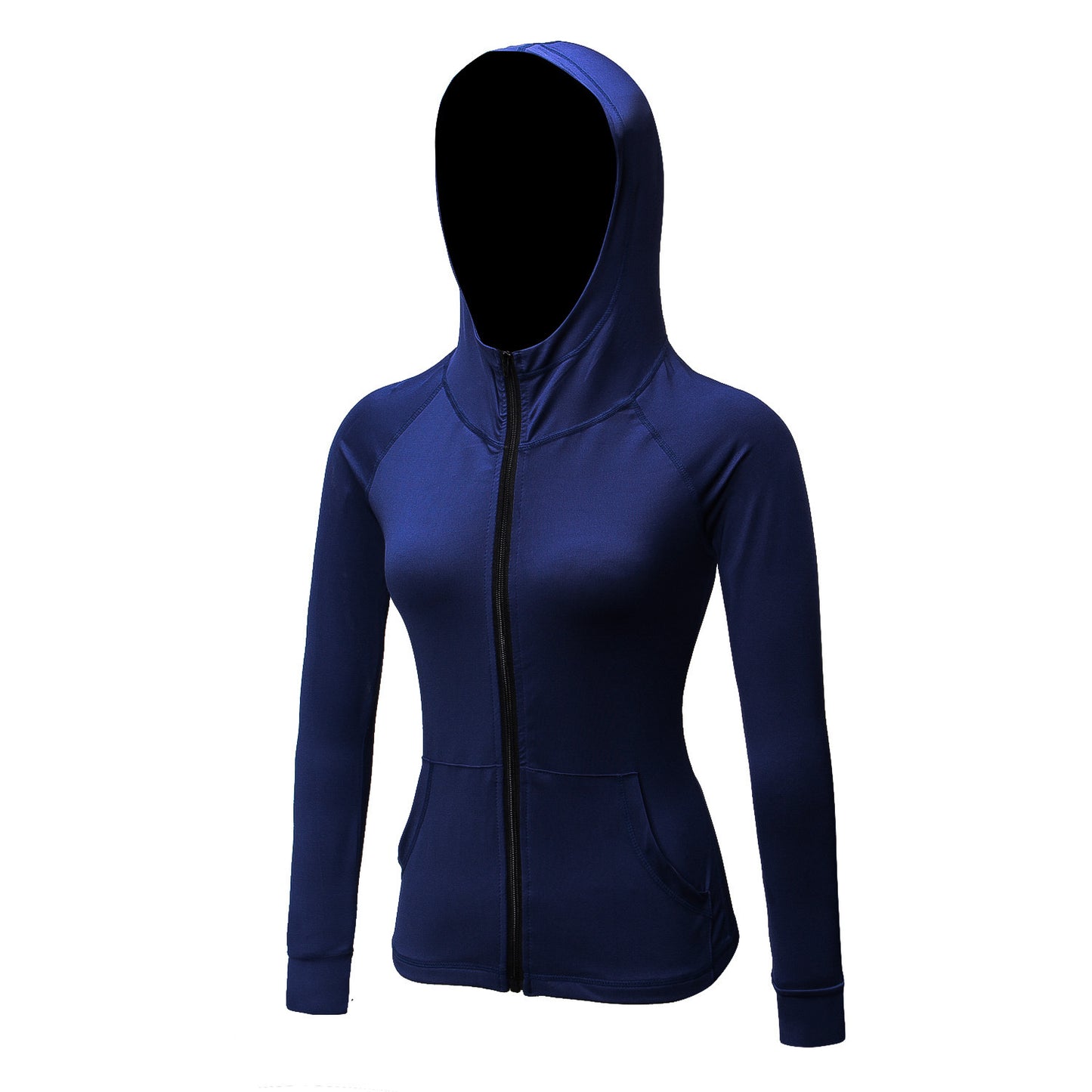 Women's zipper hooded jacket