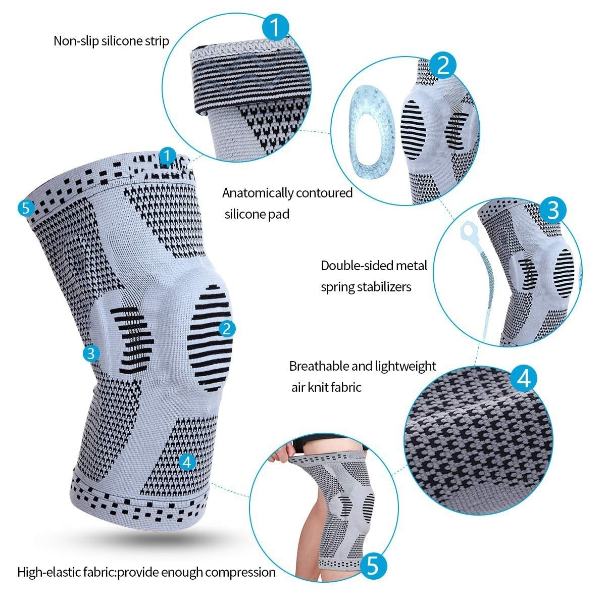 1Pc Support Sports Kneepads