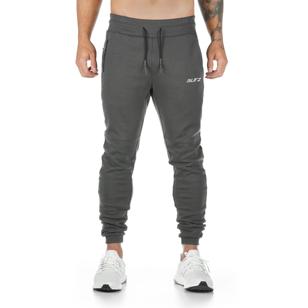 Mens solid color fitness trousers