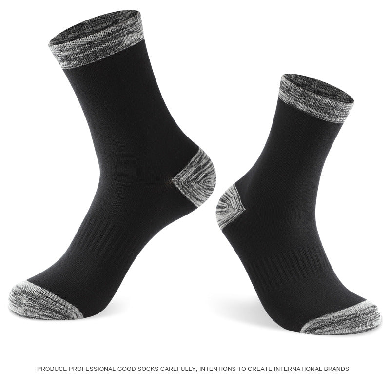 Men's Sweat-absorbent Cotton Socks For Running In Autumn And Winter