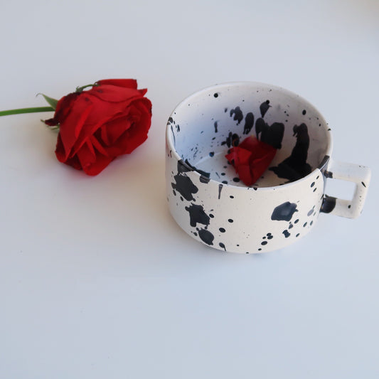 Ink Color Design Ceramic Yogurt Fruit Mug