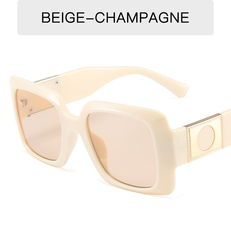 New European And American Square Jelly Sunglasses