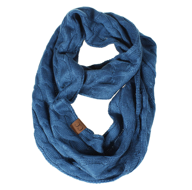 CC scarf wool knit bib winter collar