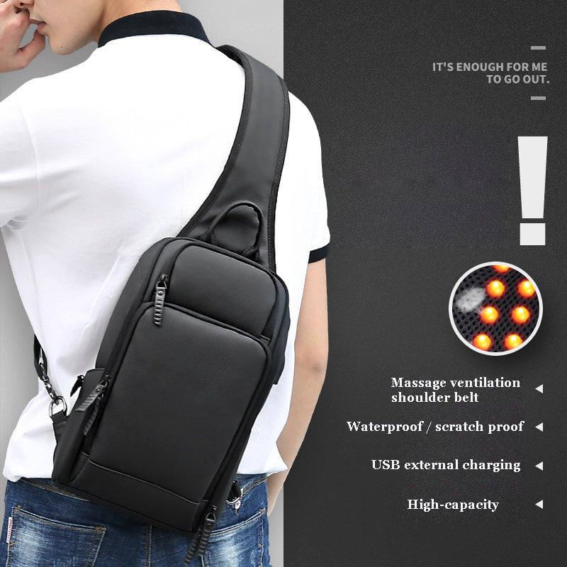 Men's Business Casual Multifunctional Messenger Bag