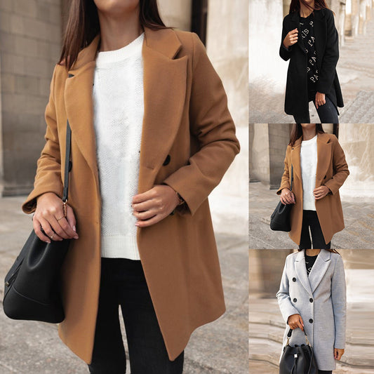 Ladies Winter Long Woolen Coats