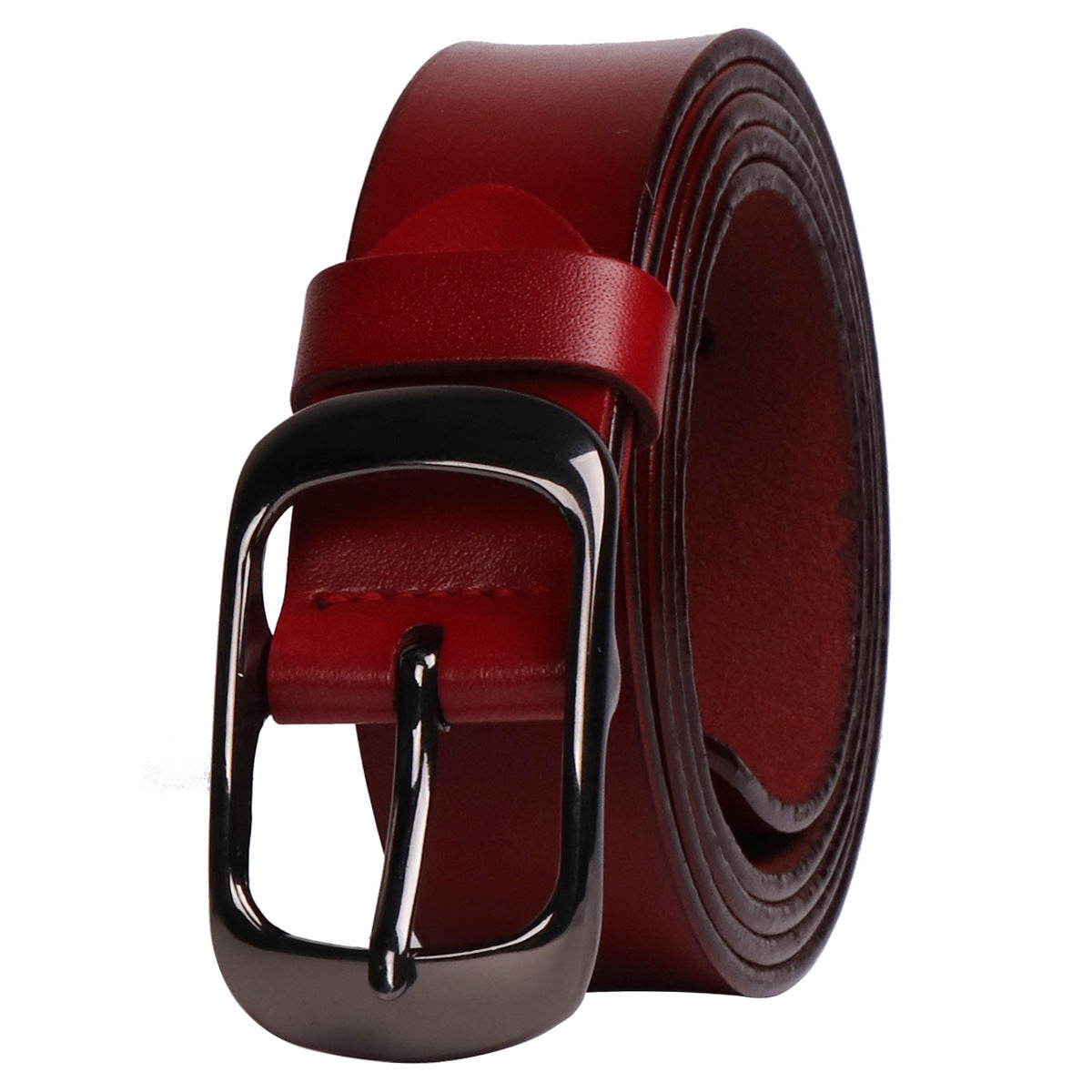 Ladies leather belt