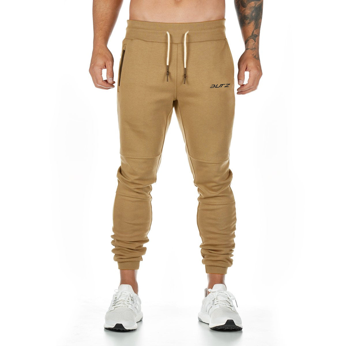 Mens solid color fitness trousers