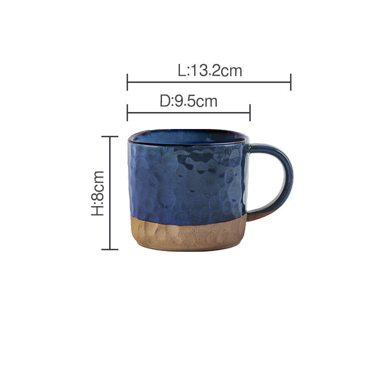 Literary Handmade Stoneware Mark Large Capacity Coffee Cup