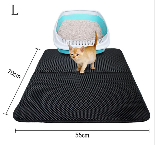 Double Layer Litter Cat Bed Pads Pet Cat Litter Mat Trapping Pets Litter Box Mat Pet Product Bed For Cats House Clean Mat