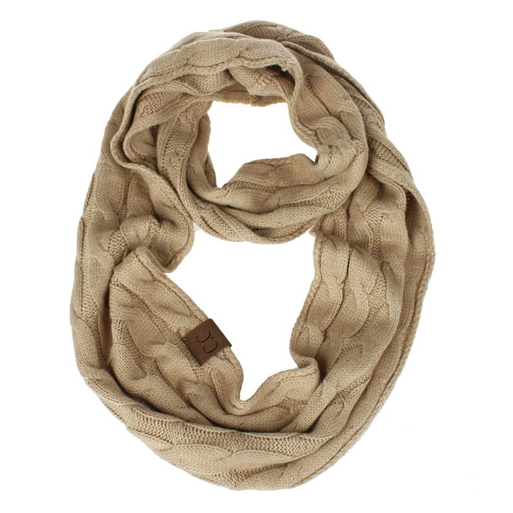 CC scarf wool knit bib winter collar