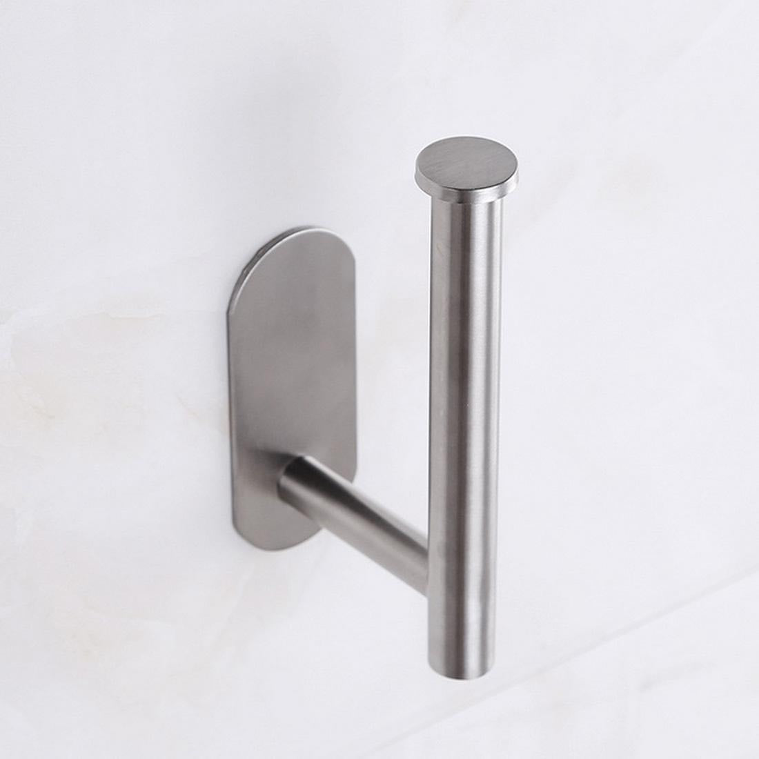 Stainless steel bathroom tissue holder
