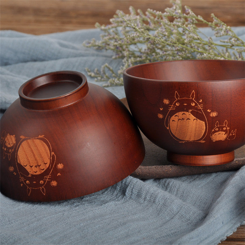 Totoro wooden bowl