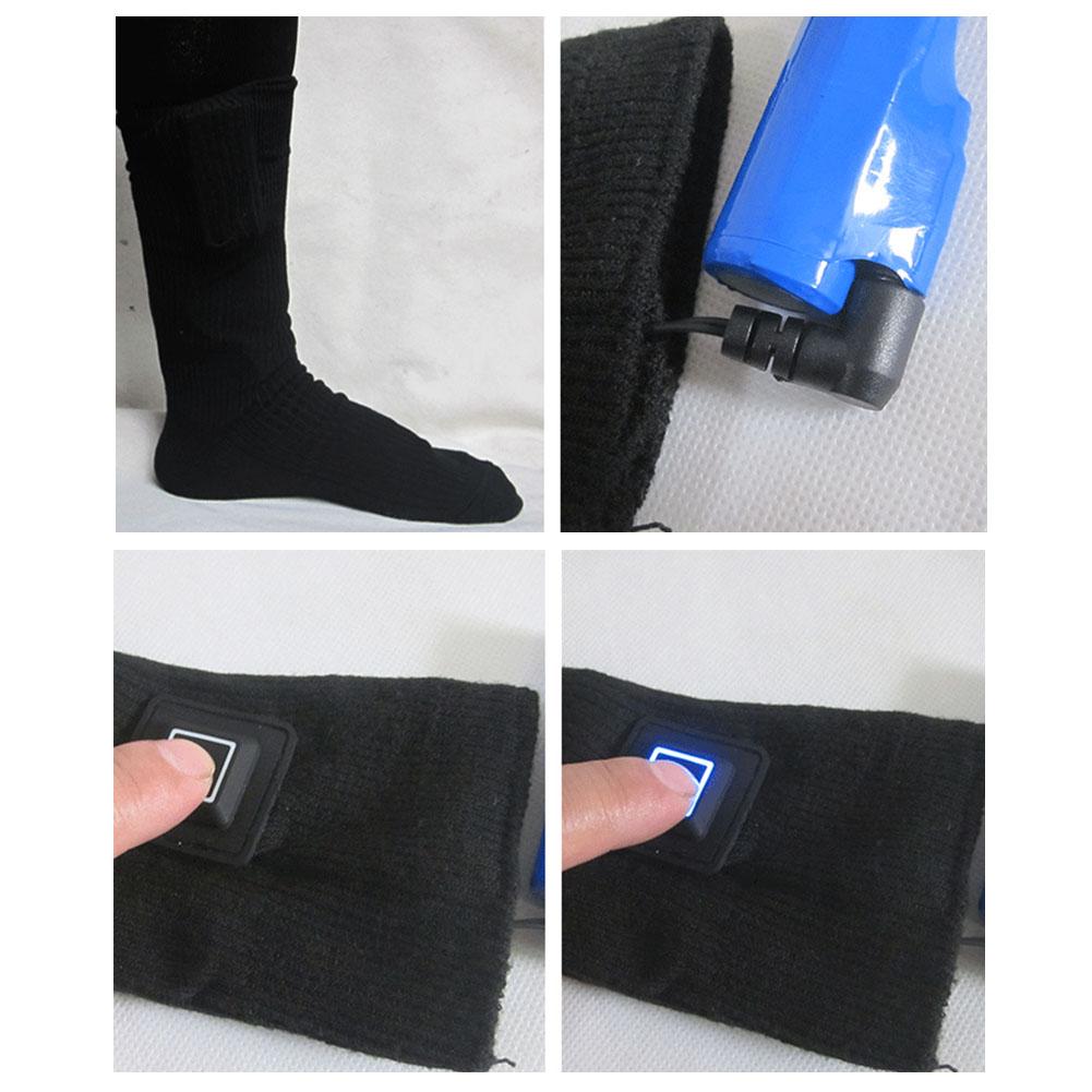 Rechargeable shifting electric hot socks button electric