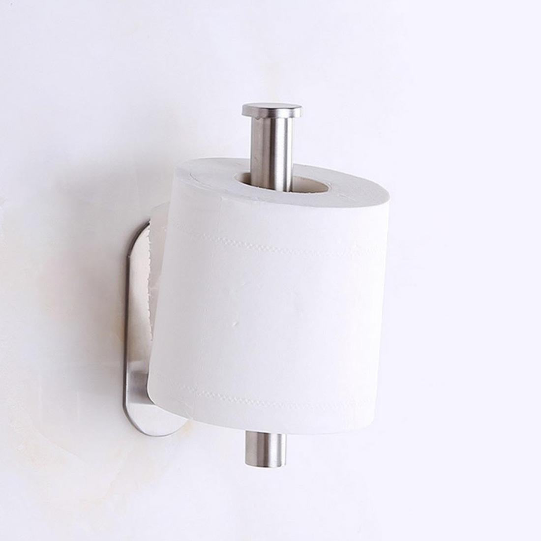 Stainless steel bathroom tissue holder