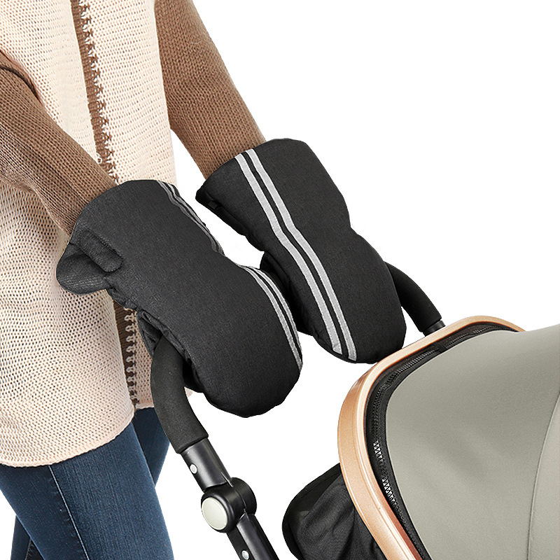 Baby stroller warm gloves in winter