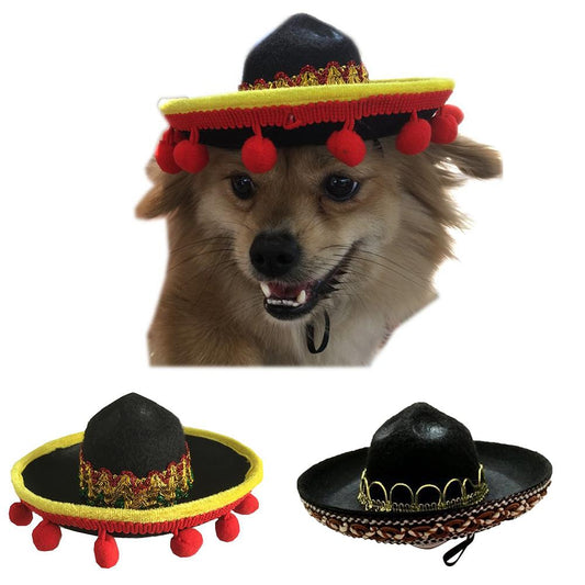 Mexican Style Pet Hat Dog Hat Pet Supplies