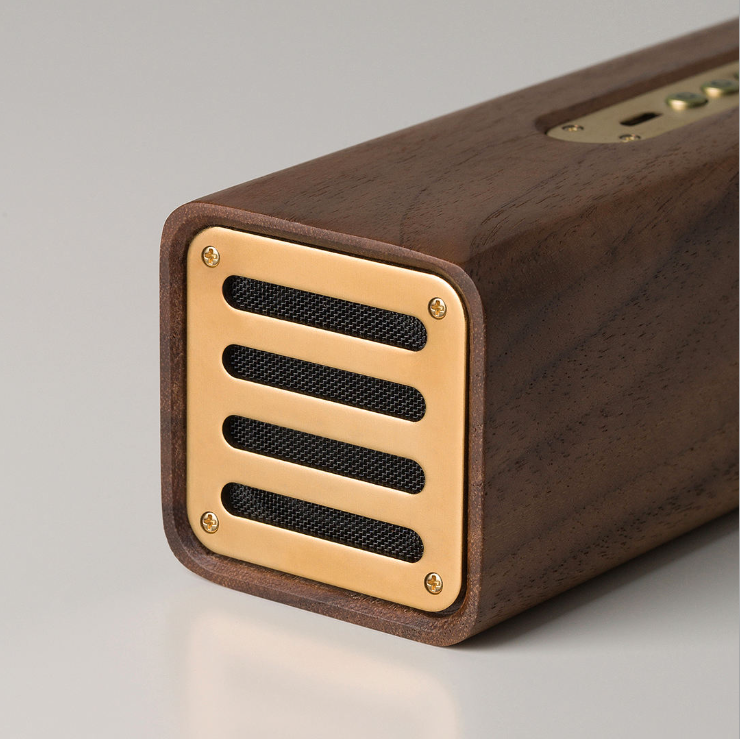 Black Walnut Wood Speaker