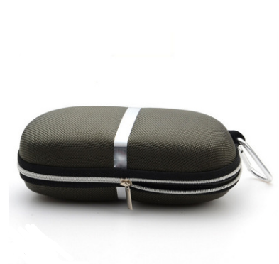 Silver white strip aluminum hook sunglasses case