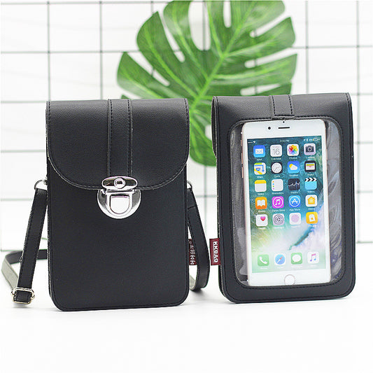 Touch screen mobile phone coin purse