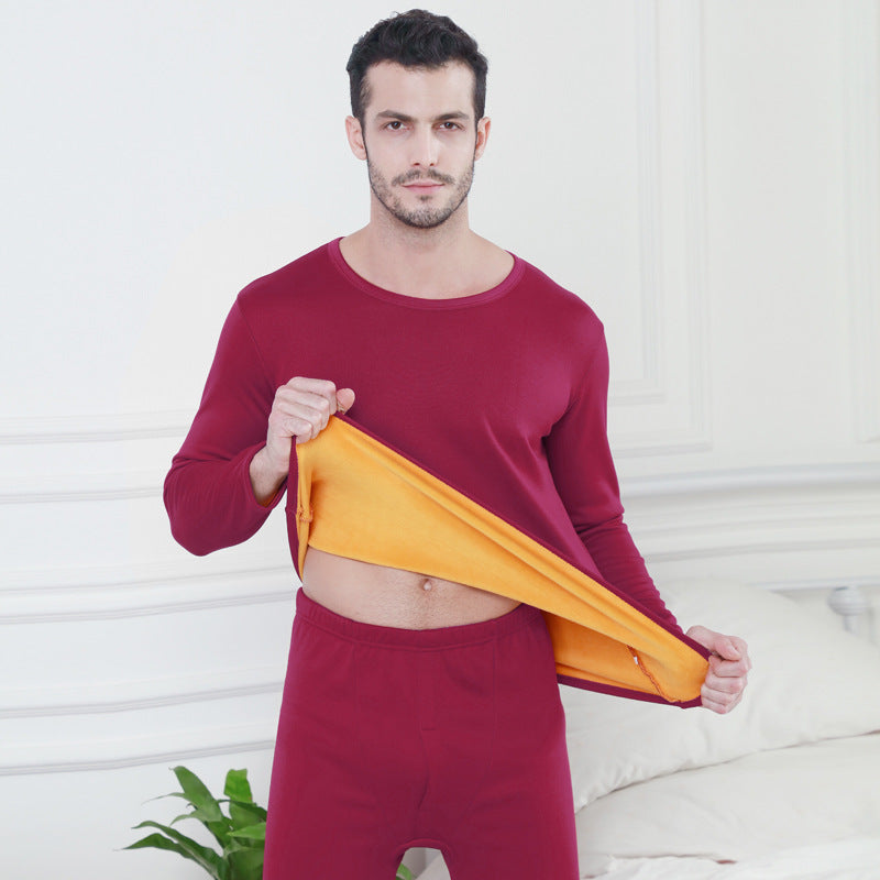 Plush thermal underwear set