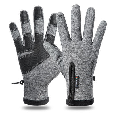 Warm sports plus velvet mountaineering ski gloves