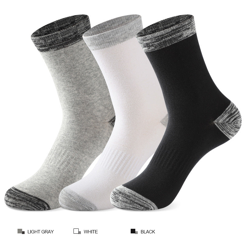 Men's Sweat-absorbent Cotton Socks For Running In Autumn And Winter