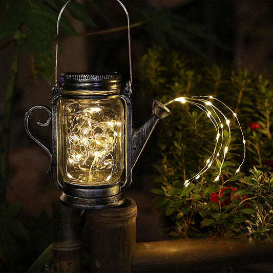 DIY Frosted Glass Jar Elf Decorative Lamp