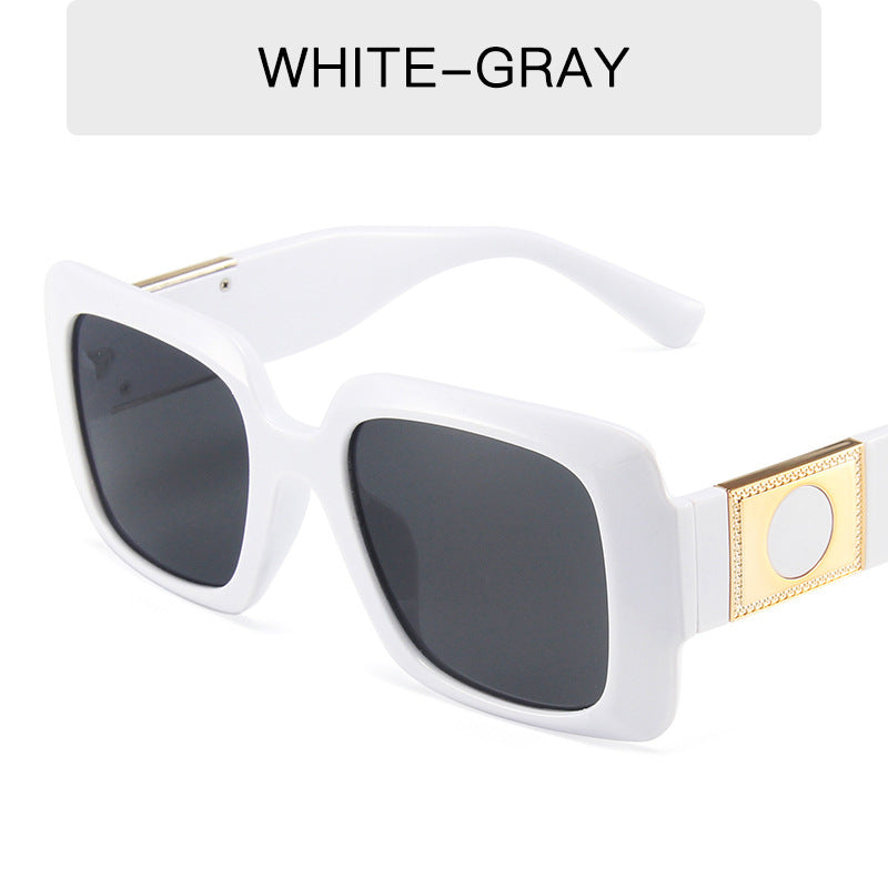 New European And American Square Jelly Sunglasses