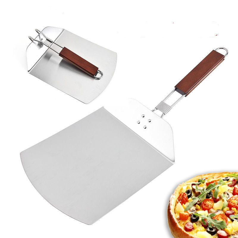Stainless Steel Kitchen Supplies Baking Scraper Pizza Shovel Folding