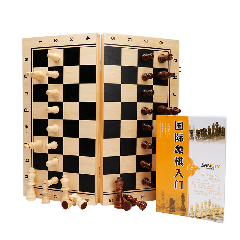 Magnetic chess set folding board board
