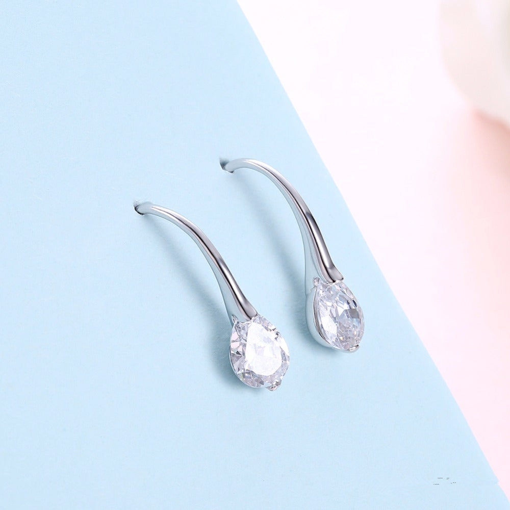 Sterling silver drop earrings