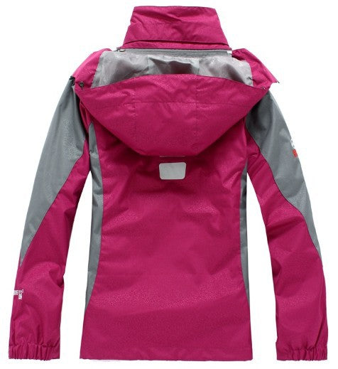 Outdoor Womens Mountaineering Camping Leisure Sports Ski Rush Clothes 2 And 1 Jacket