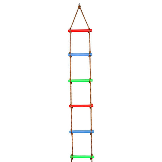 Children climbing ladder