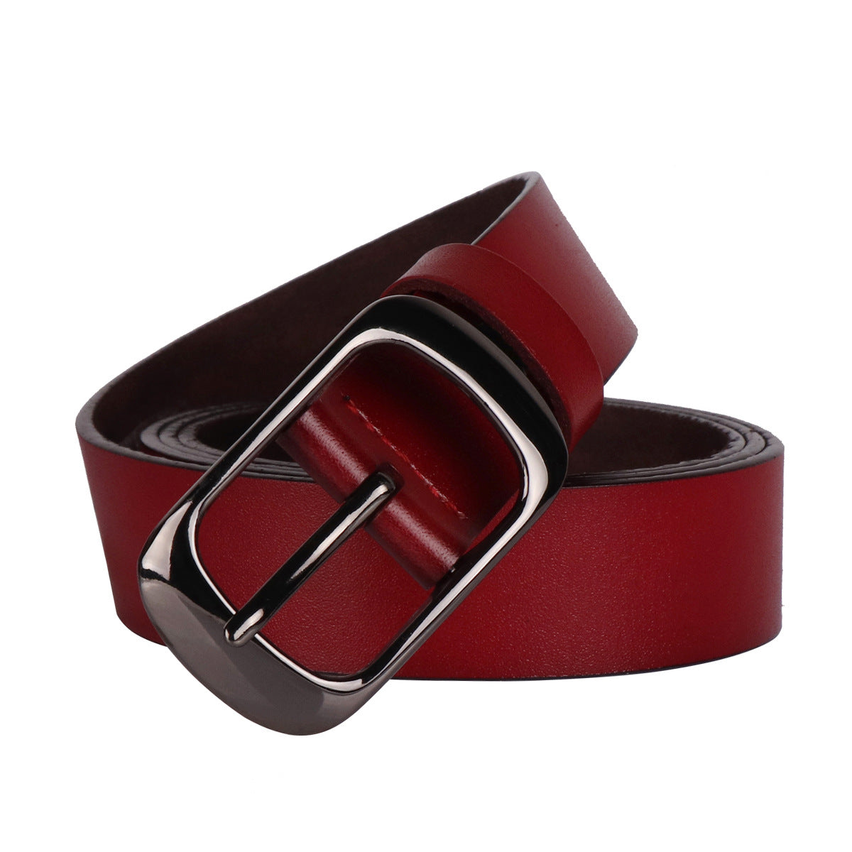 Ladies leather belt