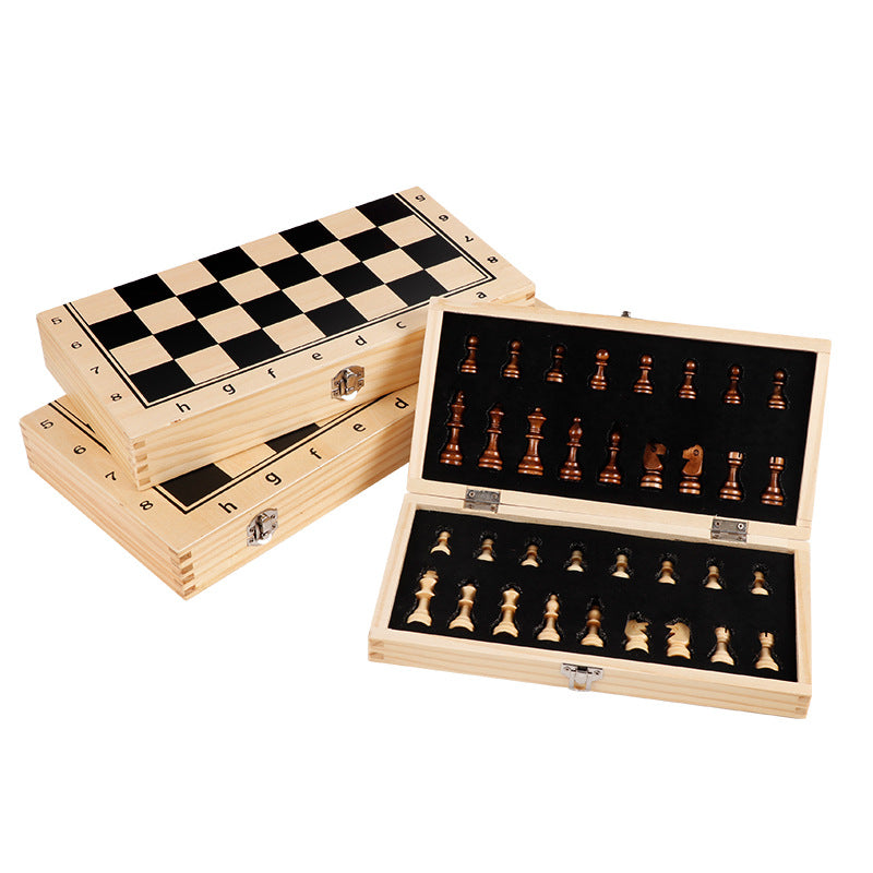 Magnetic chess set folding board board